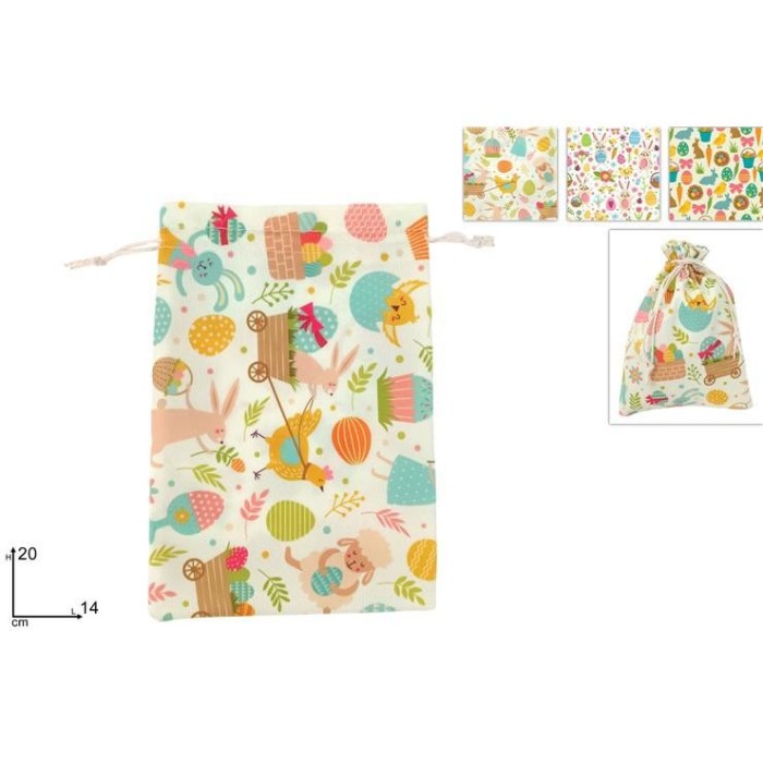 SACCHETTO 14x20 DECORO PASQUALE ASS.